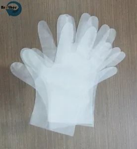 Factory Direct HDPE Disposable Gloves Transparent Thick PE Gloves for Food Catering Baking Beauty Hairdressing