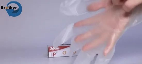 Factory Direct HDPE Disposable Gloves Transparent Thick PE Gloves for Food Catering Baking Beauty Hairdressing