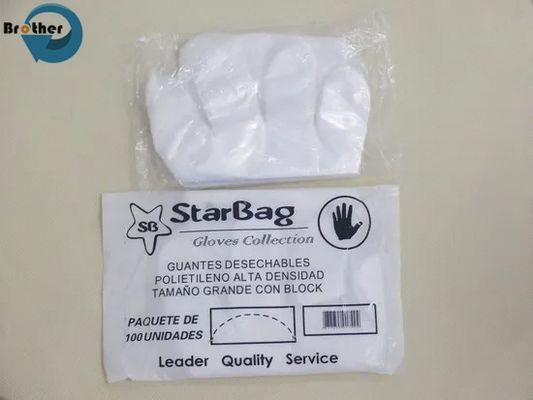 Disposable HDPE Gloves Thickened Plastic PE Film Durable Protective Extractor Crayfish Catering Hand Sleeve Transparent