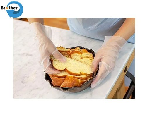 Disposable HDPE Gloves Thickened Plastic PE Film Durable Protective Extractor Crayfish Catering Hand Sleeve Transparent