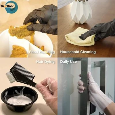 Disposable HDPE Gloves Thickened Plastic PE Film Durable Protective Extractor Crayfish Catering Hand Sleeve Transparent