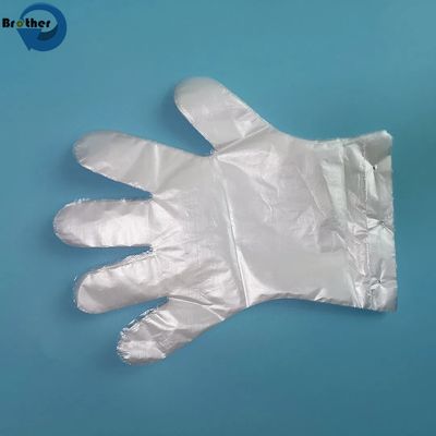 Factory Direct Disposable Plastic Gloves Transparent Thick PE Gloves Food Catering Beauty Hairdressing Packaging Printing