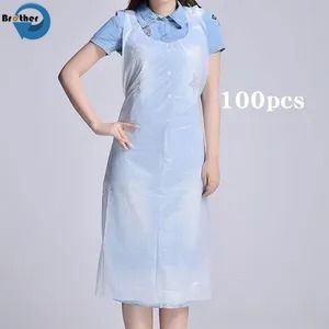 Waterproof Disposable HDPE LDPE Plastic Cheap Disposable PE Apron for Adults