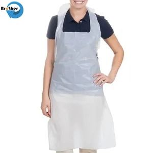 Waterproof Disposable HDPE LDPE Plastic Cheap Disposable PE Apron for Adults