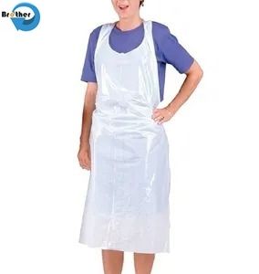 Hot Sale Wholesale Personal Protection Plastic Housework Apron Waterproof Disposable Aprons Cleaning Disposable PE Apron
