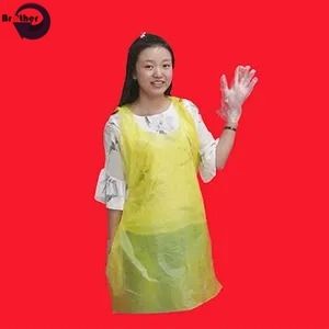 Thickened and Lengthened Waterproof and Oil Proof Transparent Apron Canteen Canteen Acid and Alkali Resistant Apron