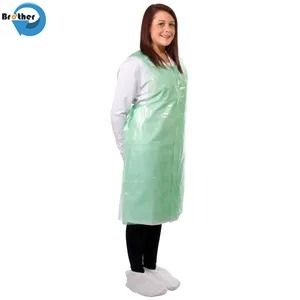 Thickened and Lengthened Waterproof and Oil Proof Transparent Apron Canteen Canteen Acid and Alkali Resistant Apron