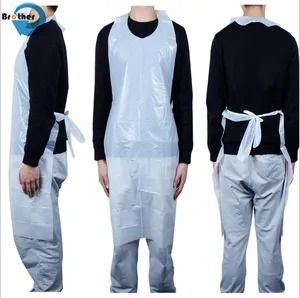 Hygienic Disposable PE Aprons for Food Handling and Cooking Oilproof and Waterproof Multiple Colors and Packaging Options