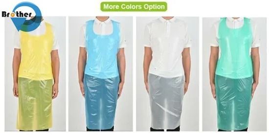 Heavy Duty Disposable Plastic Aprons Pack 50 Durable Strong Protection for Clothing Stains in Kitchen Cooking & Cleaning