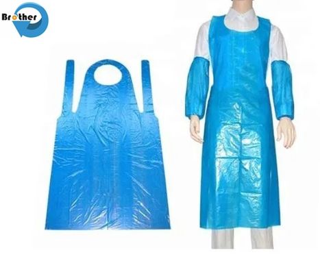Heavy Duty Disposable Plastic Aprons Pack 50 Durable Strong Protection for Clothing Stains in Kitchen Cooking & Cleaning