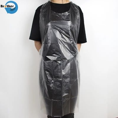 Wholesale Customized Food Grade Disposable Plastic Aprons HDPE/LDPE Apron for Kitchen or Bakery