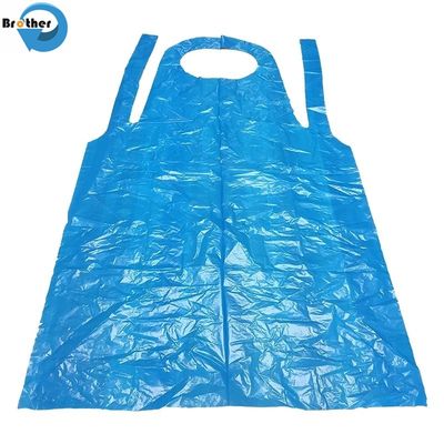 Yellow Color Disposable Sleeveless Apron Wholesale PE Aprons