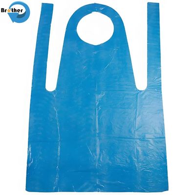 Yellow Color Disposable Sleeveless Apron Wholesale PE Aprons