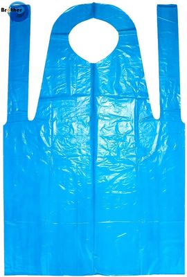 Yellow Color Disposable Sleeveless Apron Wholesale PE Aprons