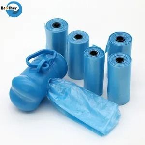 High Quality Light Weight Biodegradable Plastic PE Scented Baby Diaper Disposal Waste Nappy Sack Bags