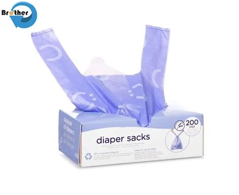 Biodegradable Disposable Customized PE Nappy Sack Diaper Garbage Bag Scented Plastic Baby Diaper Nappy Bag with Fragrance