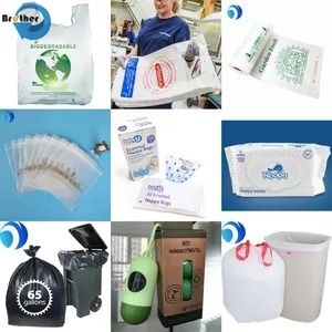 Disposable Biodegradable Plastic S Shaped Folded Baby Nappy Diaper Bag Sacks T Shirt Baby Nappy Bag Sacks for Baby Fragrances
