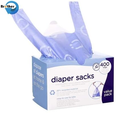 Hot Selling Eco Friendly Disposable Pulling Pants White PE Poly Nappy Plastic Baby Diaper Empty Packaging Bags