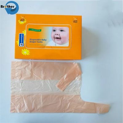 Wholesale Custom Eco Friendly Plastic PE Nappy Bags Nappy Sacks Disposable Baby Portable Mini Waterproof Baby Nappy Diaper Bag