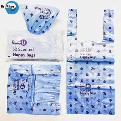 Hot Selling Eco Friendly Disposable Pulling Pants White PE Poly Nappy Plastic Baby Diaper Empty Packaging Bags