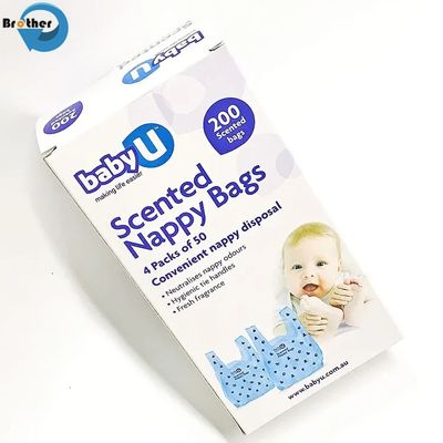 Eco Polyester Waterproof Foldable Diaper Nappy Bag Pouches Plastic Disposable PE Nappy Sack Baby Diapers Bag
