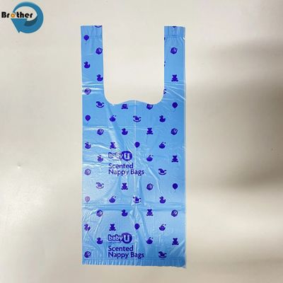 High Quality Fragrance Disposable Diaper Waste Packaging Garbage Bag Scented Nappy Bag Belt with Handle