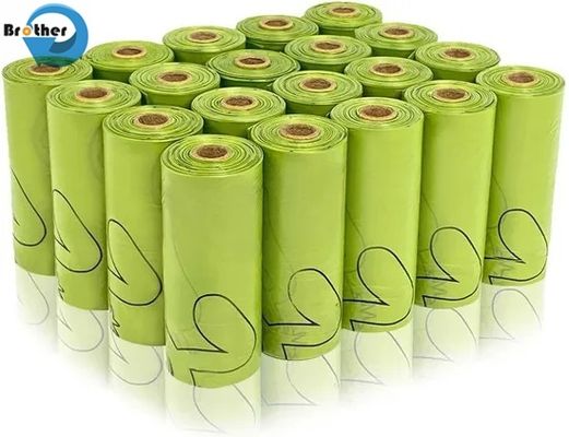 Wholesale Eco Friendly Biodegradable Compostable Cornstarch Dog Poop Trash Waste Bag