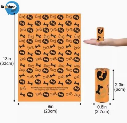 Customize Logo Disposable Pet Eco Friendly Compostable Trash Garbage Pet Dog Waste Poop Bag