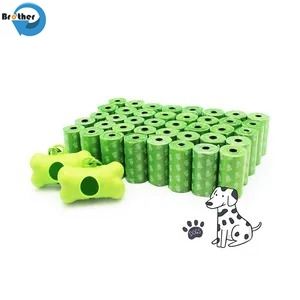 Biodegradable Dog Poop Bag Compostable Pet Accessories Supplies Dog Garbage Bags for Pet Cleaning PE Bags for Pet