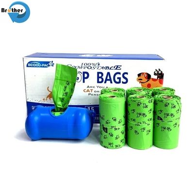 Professional Manufacturer Doggy Poop Waste Disposal Bags Compostable Plastic Dispenser Waste Poop Bag