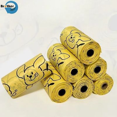 High Quality Compostable Green Portable Dog Poo Bags Pbat+Cornstarch Dog Waste Bags Biodegradable OEM