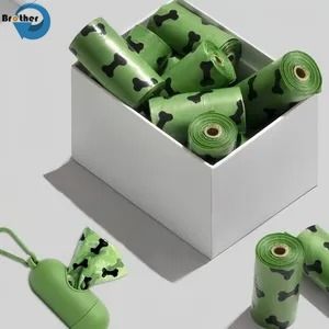 Eco Friendly Biodegradable Dog Poop Bag Pet Supplies Dog Garbage Bags for Pet Cleaning