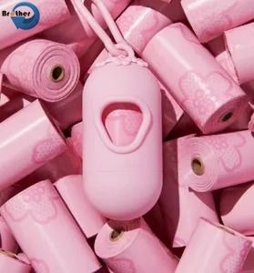 High Quality Cornstarch PLA Dog Poop Bag Suppliers Custom Logo Thickened Compostable Dog Garbage Bag