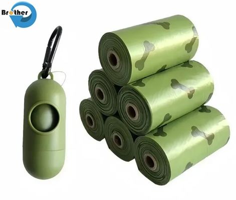 Eco Friendly High Quality Biodegradable Compostable Cornstarch Dog Poop Trash Waste Bag Custom Printed Dog Poop Bags