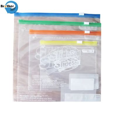 Reusable Zipper Bags, with Zipper OEM Logo Printed PVC Bag Transparent