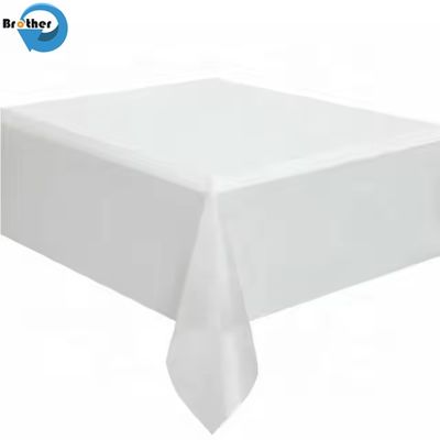 Disposable PE Table Cover for Home Using, Party, Picnic, Event, Waterproof Plastic Tablecloth