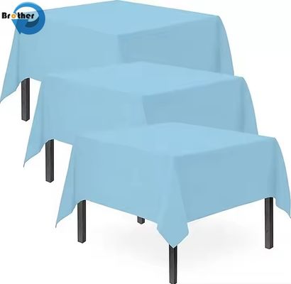 Disposable White Transparent LDPE Tablecloth PE Table Cover Waterproof and Durable for Parties and Events