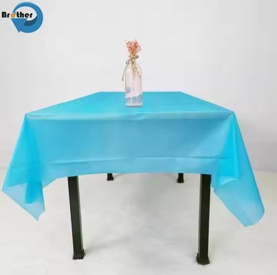 Disposable Heavy Duty Plastic Party Table Cover Water Proof Plastic Tablecloth with Many Colours