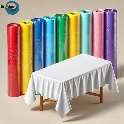 Disposable PE Table Cover for Home Using, Party, Picnic, Event, Waterproof Plastic Tablecloth