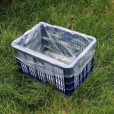 Size Customized 2 Mil Clear Polyethylene Gaylord Box Liner for Transportation of Bulk Product