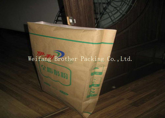 Multi Wall Woven Plastic Cement Kraft Paper Valve Bag 10 Colors Printing