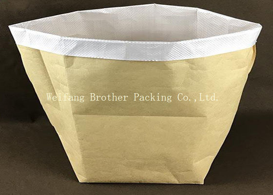 Multi Wall Woven Plastic Cement Kraft Paper Valve Bag 10 Colors Printing