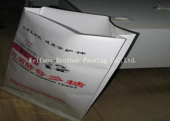 Paper - Plastic Compound PP Woven Bag For Mineral , Sand , Cement Packing