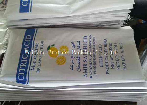 BBQ Briquette Brown Kraft Charcoal Paper Bags With Customized Printing