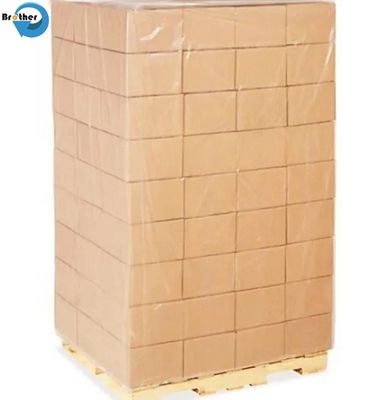 Industrial Waterproof Plastic Pallet Cover Disposable Poly Sheeting Roll Pallet Top Cover Bag for Covering Warehouse Equipment