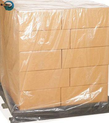Transparent Pallet Bag 100mic PE Film Top Wholesale Waterproof Reusable Pallet Wrap Covers Factory Price