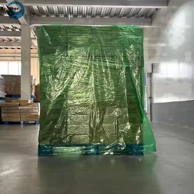 Reusable PE Film Pallet Covers Wholesale Waterproof Pallet Wrap Anti Rain Square Bottom Bag Holding Cargo