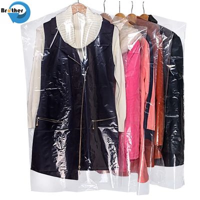 PE Dry Cleaning Garment Package Bags for Clothes Cleaners Transparent Garment Cover