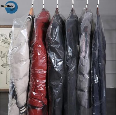 PE Dry Cleaning Garment Package Bags for Clothes Cleaners Transparent Garment Cover