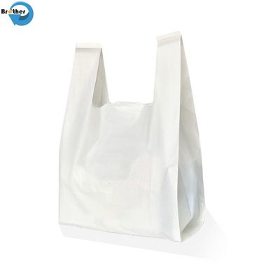 Eco Friendly Compostable Biodegradable Corn Starch /Pbat/PLA T-Shirt Shopping Bags Plastic Bags Ok Compostable for Supermarket